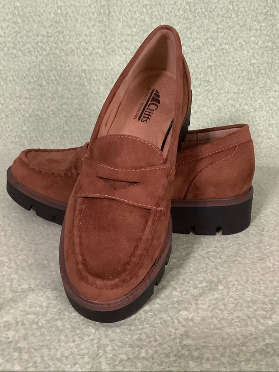 Cliffs by WHITE MOUNTAIN Shoes - Cliffs by WHITE MOUNTAIN Suede Penny Loafers in Brown
